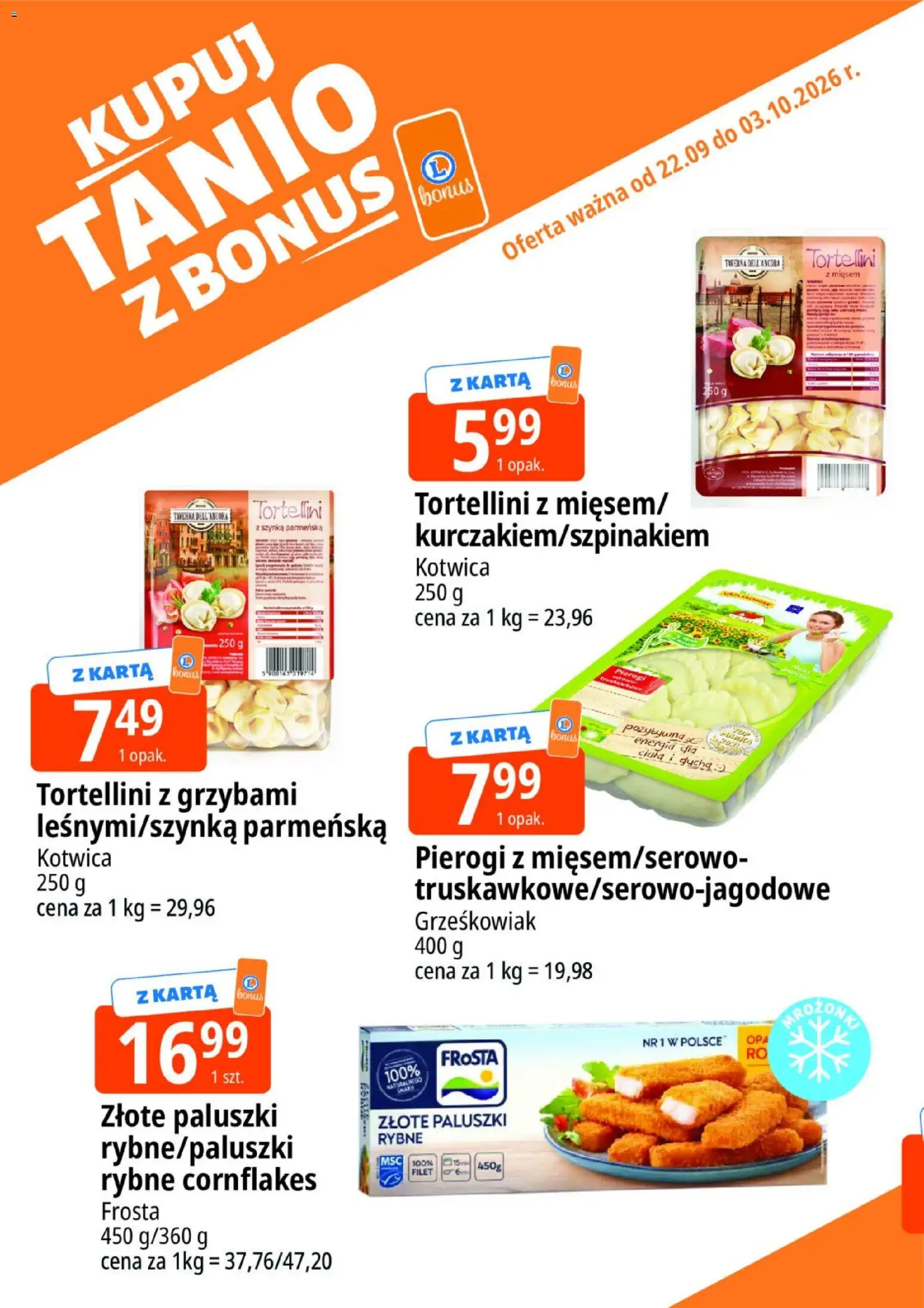 Pogląd gazetki "E.Leclerc gazetka - Kupuj Tanio Z Bonus" ze sklepu E.Leclerc ważnej od 22.09.2026