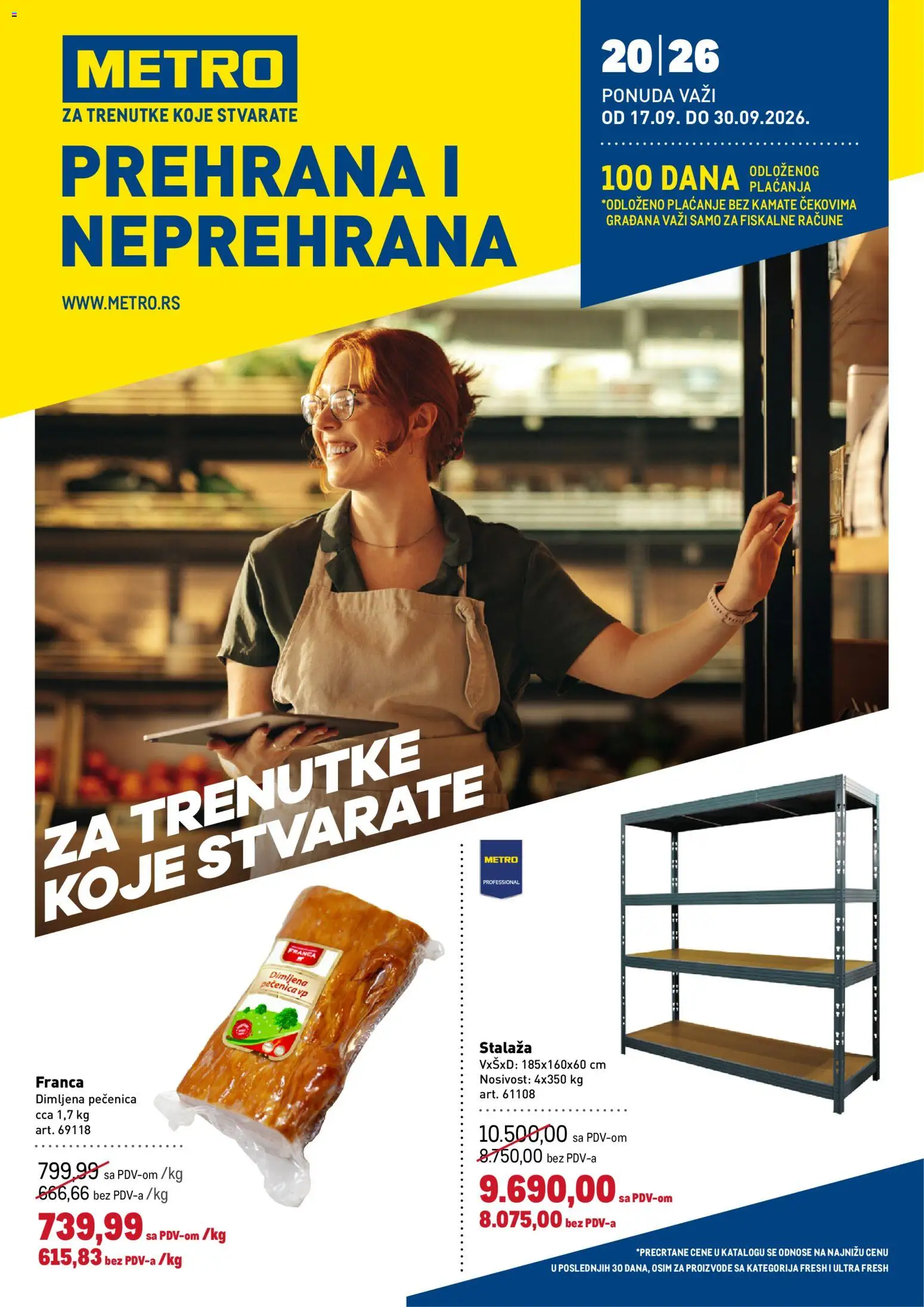 Pregled Metro kataloga - važi od 17.09.2026
