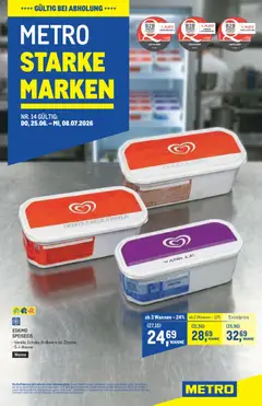 Vorschau der Angebote: Metro Metro angebote Starke Marken gültig ab 25.06.2026