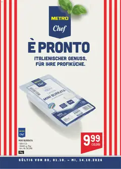 Vorschau der Angebote: Metro Metro angebote Chef Mini Burrata gültig ab 01.10.2026