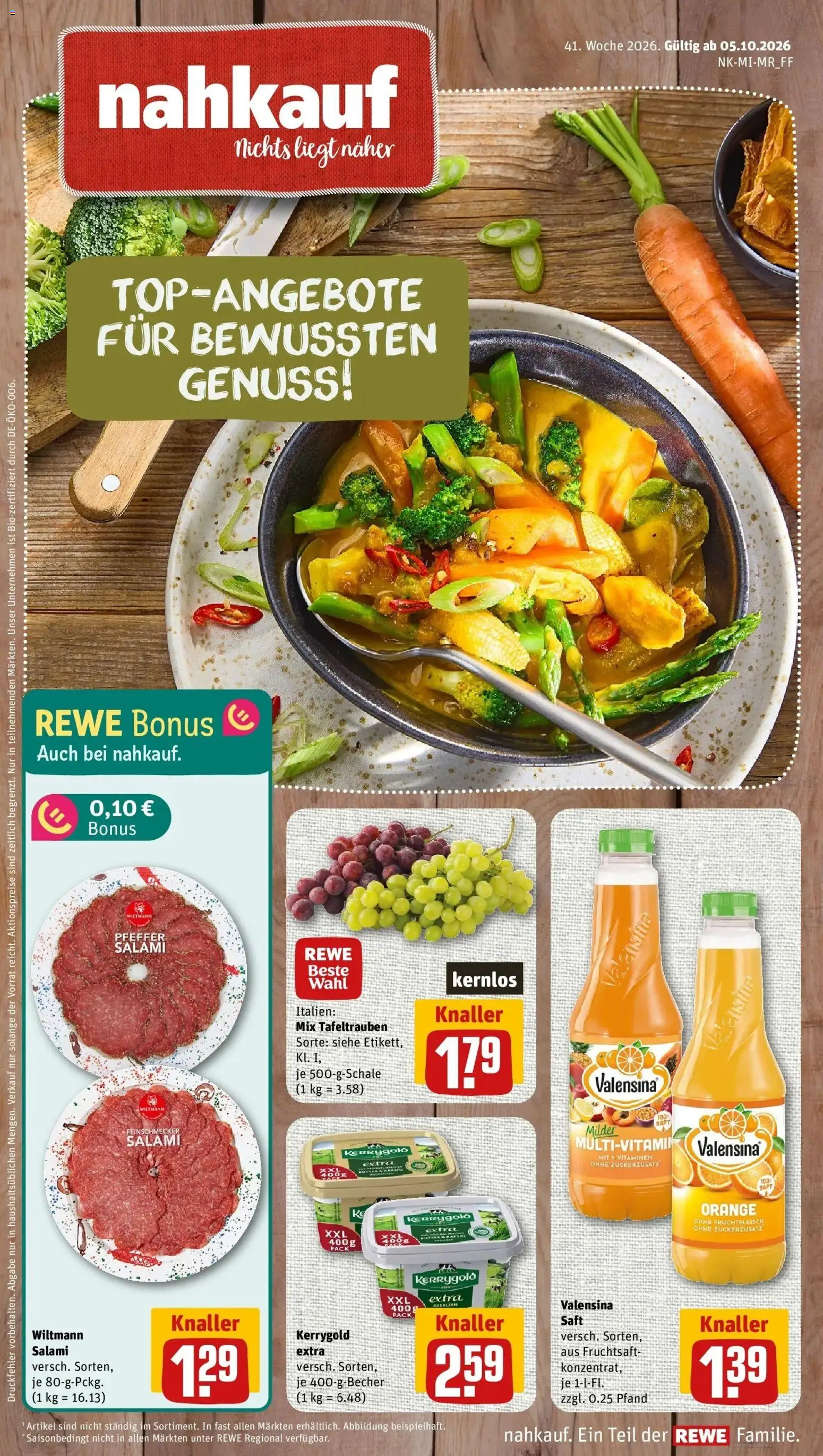Vorschau von dem Prospekt des Geschäftes Rewe, gültig ab dem 05.10.2026