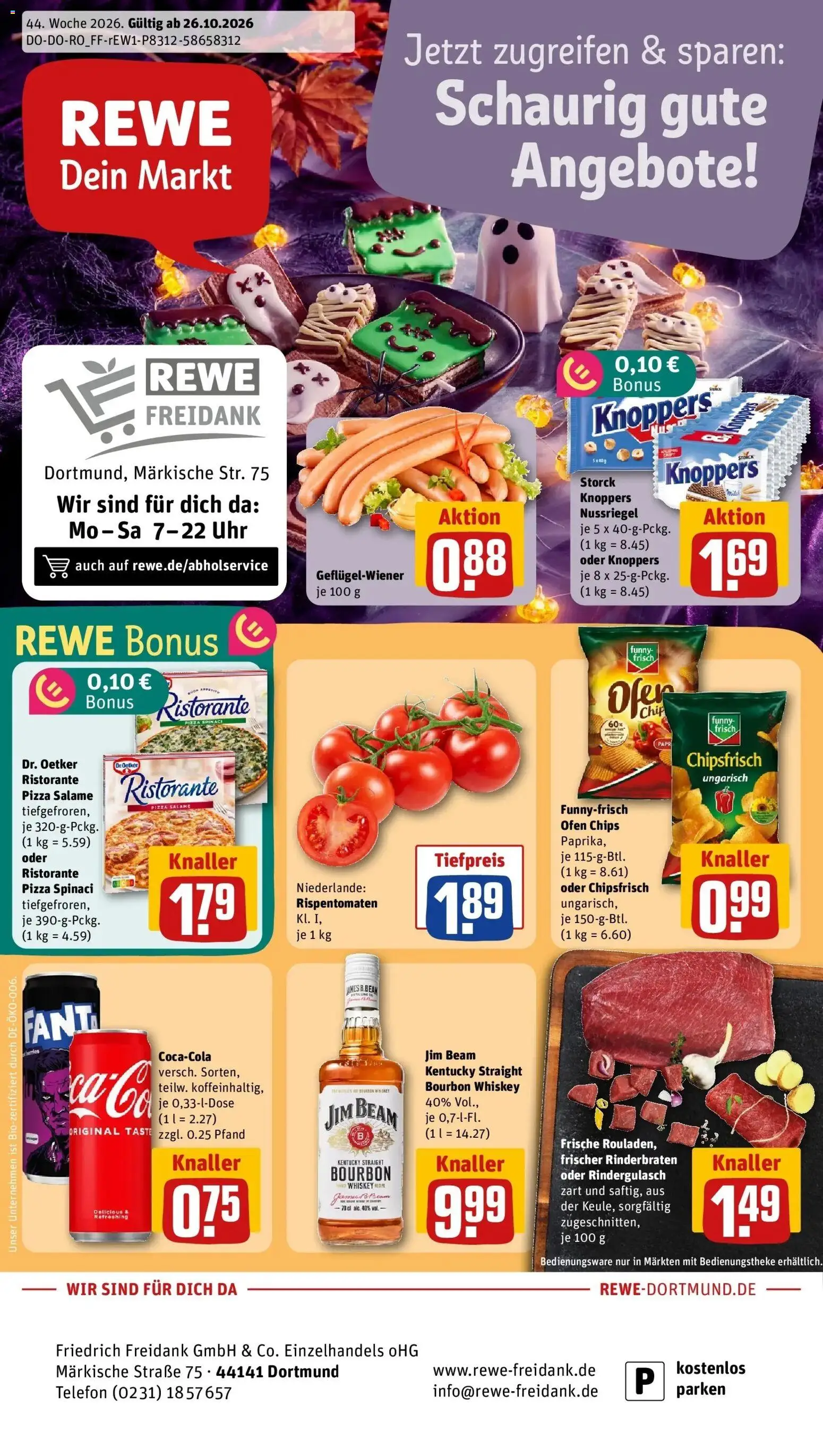 Vorschau von dem Prospekt des Geschäftes Rewe, gültig ab dem 26.10.2026