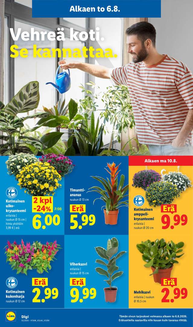 Uusi Lidl tarjouslehti alkaen 06/08