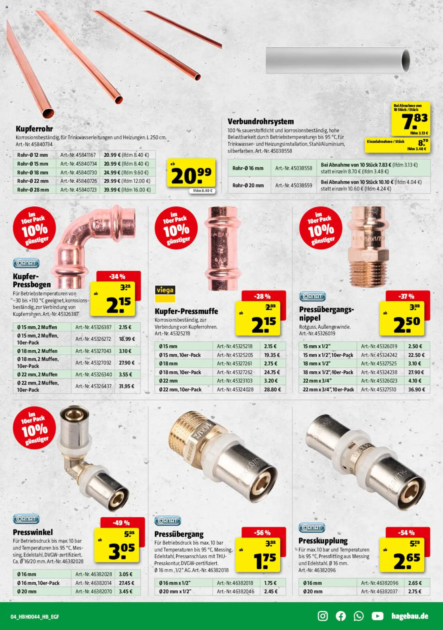 Vorschau von dem Prospekt des Geschäftes Hagebau, gültig ab dem 24.10.2026