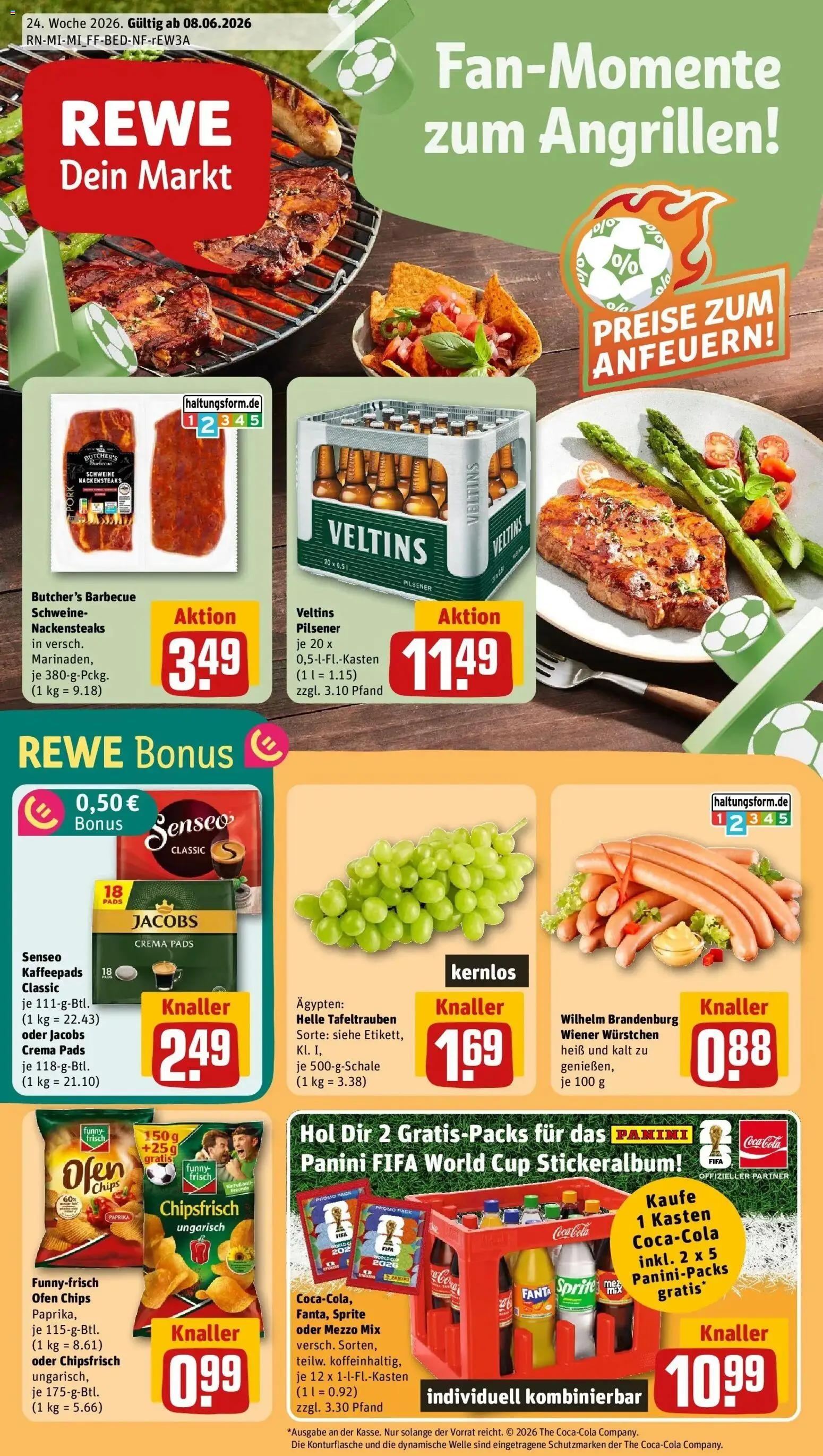Vorschau von dem Prospekt des Geschäftes Rewe, gültig ab dem 08.06.2026