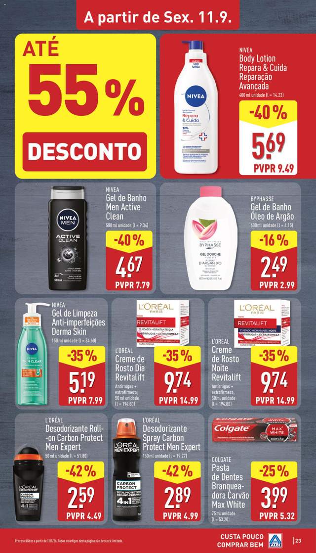 Novo folheto Aldi a partir de 07/09