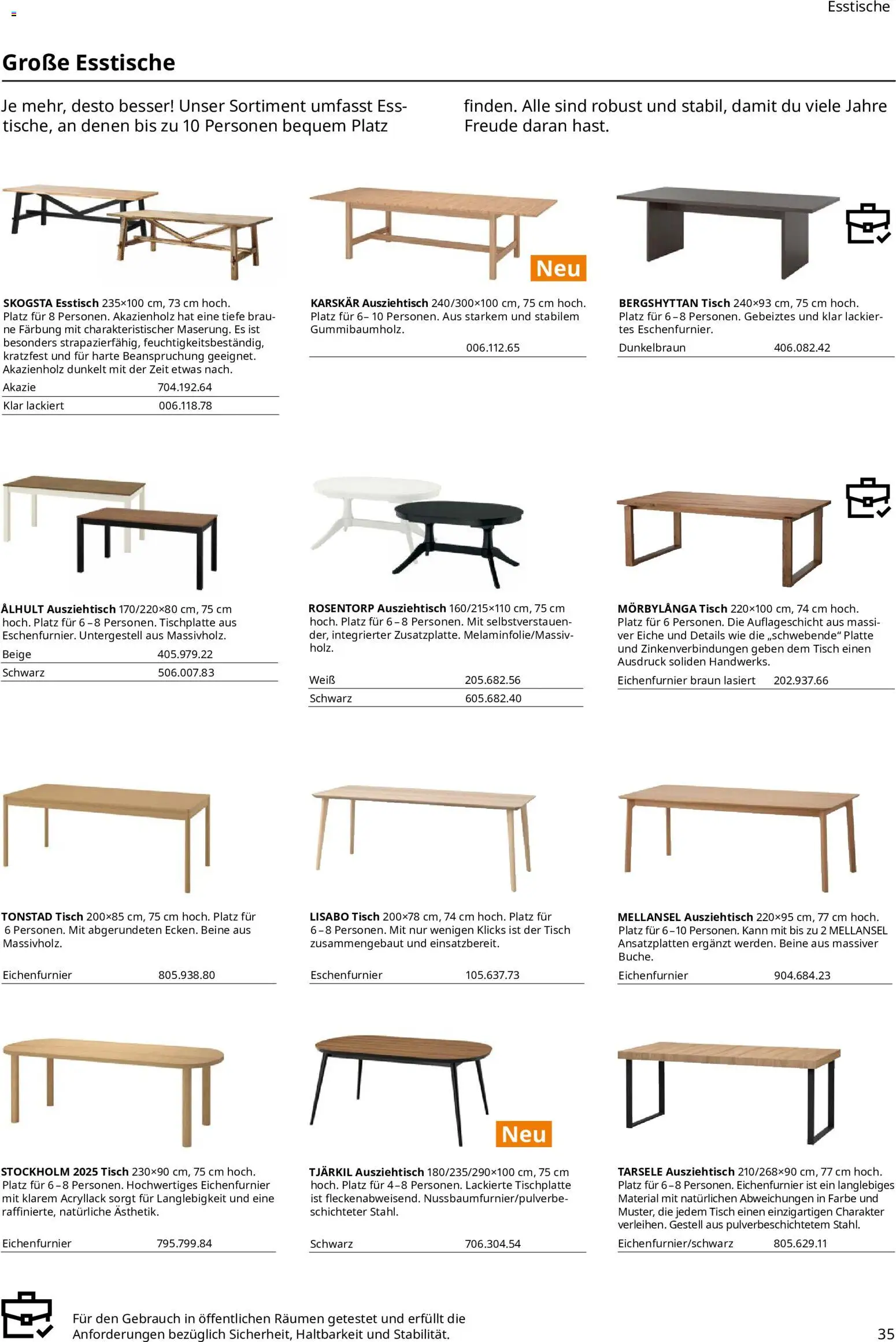 Vorschau von dem Prospekt des Geschäftes Ikea, gültig ab dem 11.09.2026 - Esstisch, Tisch