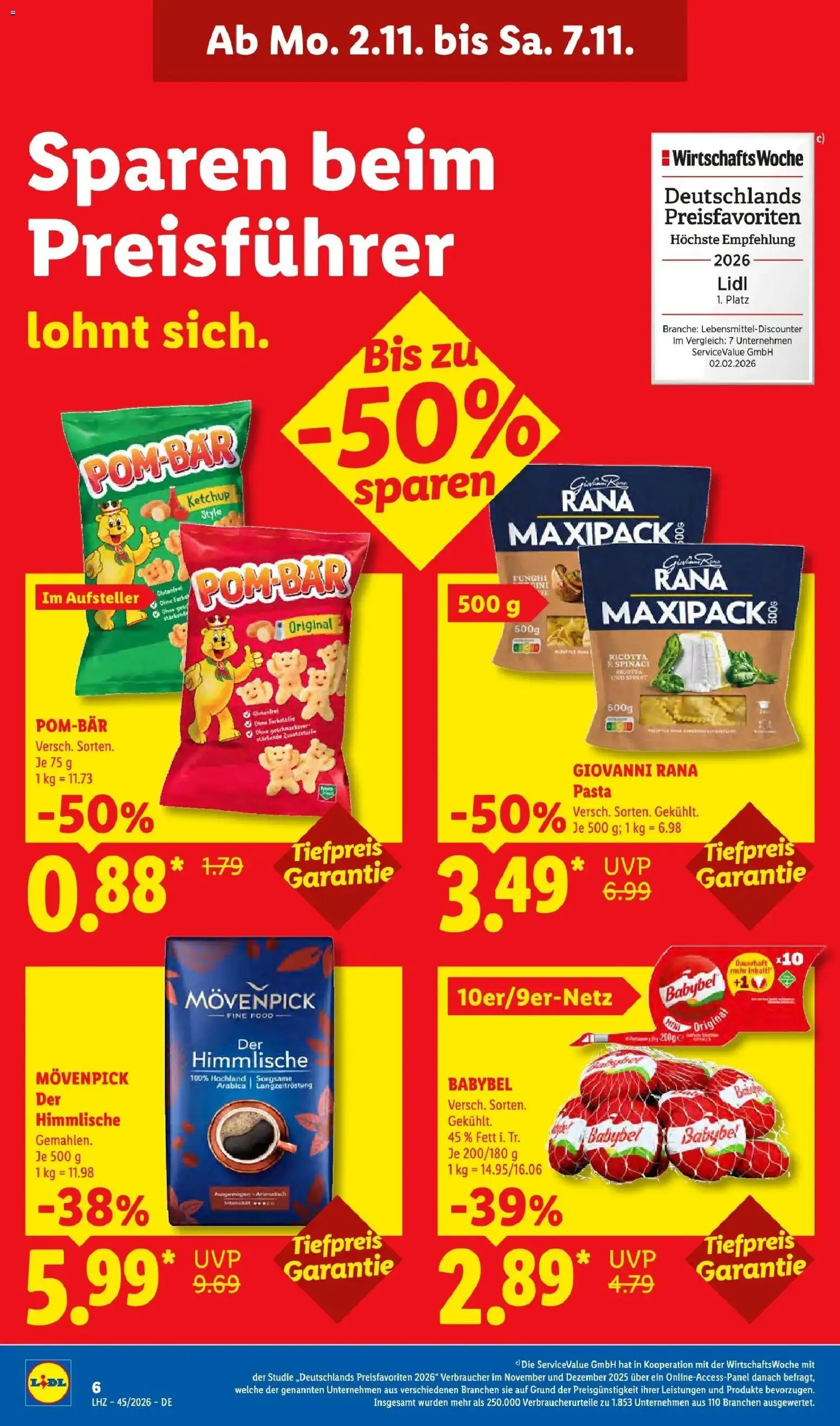 Vorschau von dem Prospekt des Geschäftes Lidl, gültig ab dem 02.11.2026
