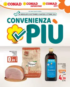 Anteprima dell'opuscolo Conad volantino Convenienza Più Lazio dal negozio Conad valido da 30/09/2026