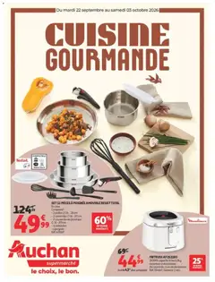 Prévisualisation de Auchan Cuisine gourmande supers du magasin Auchan formulaire valide 22/09/2026