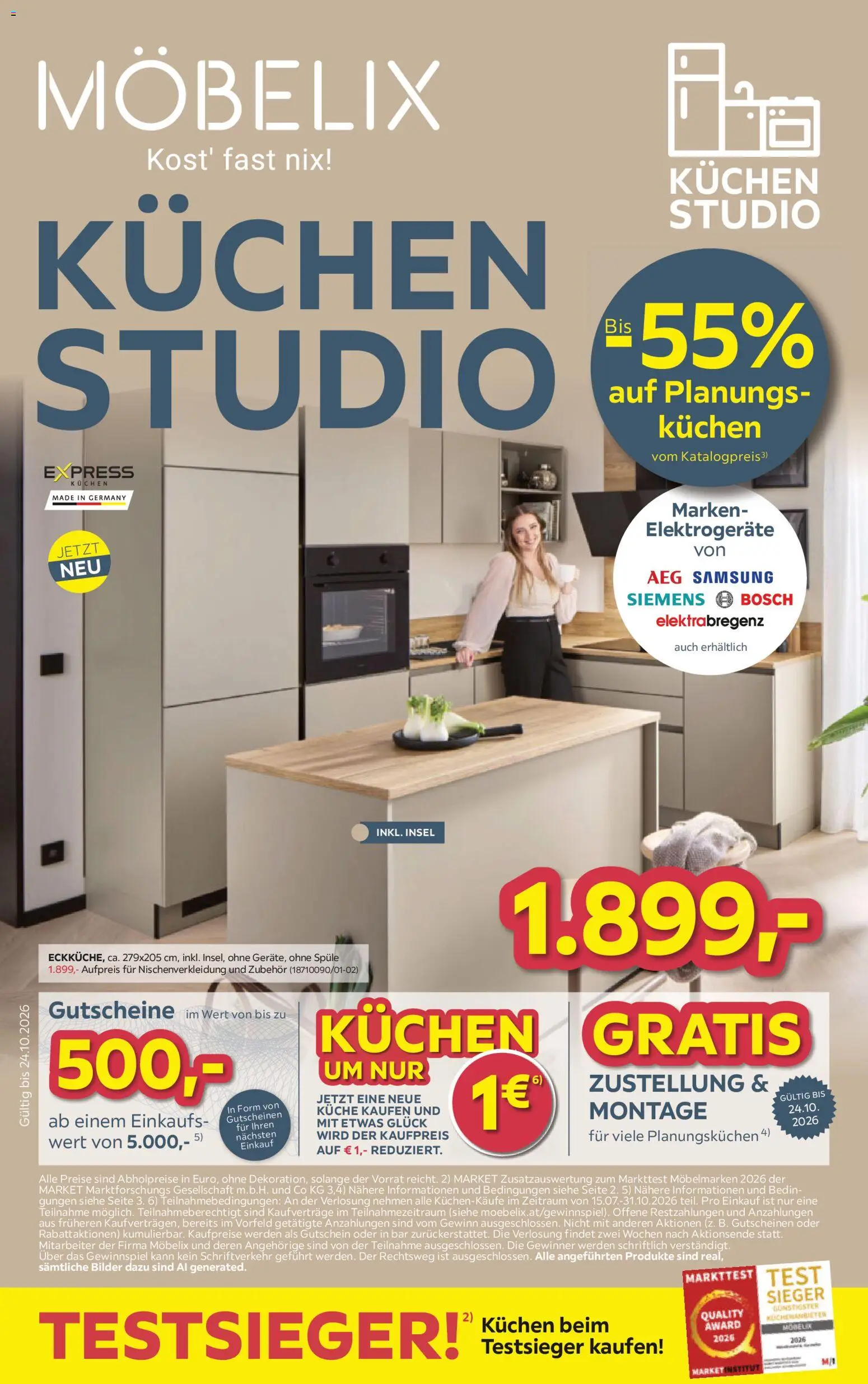 Vorschau der Angebote: Möbelix Möbelix KÜCHEN STUDIO gültig ab 13.10.2026 - Samsung