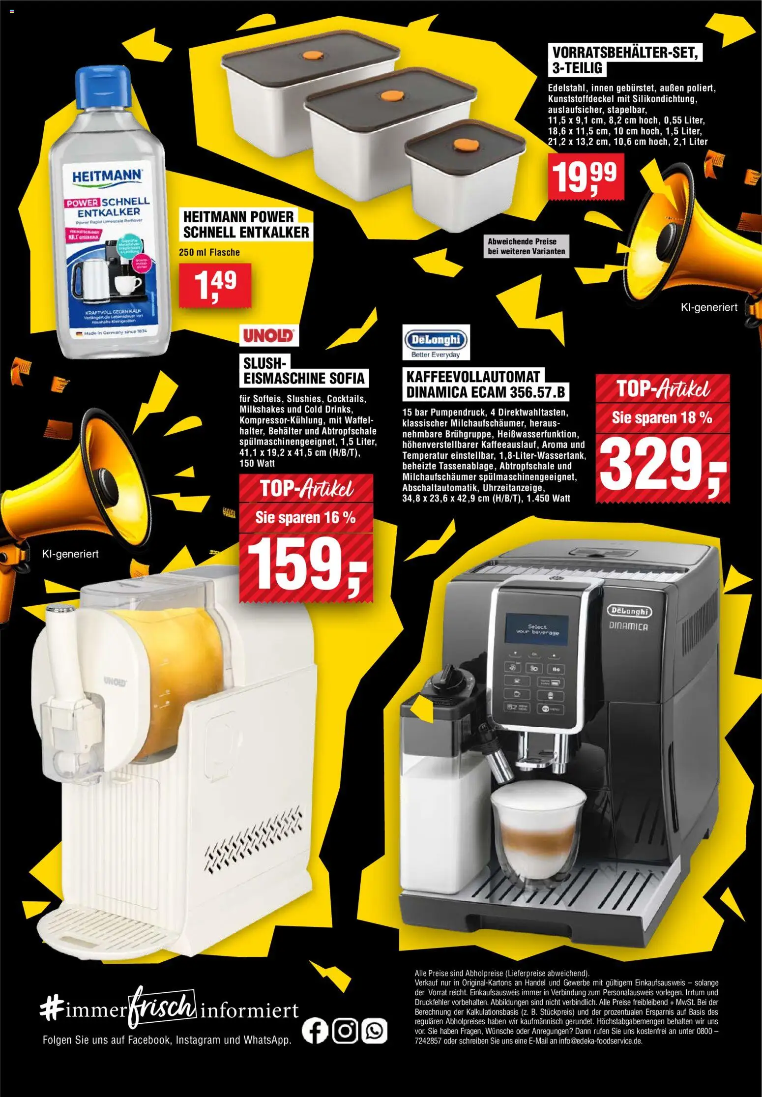 Vorschau von dem Prospekt des Geschäftes Handelshof, gültig ab dem 15.10.2026 - Kaffeevollautomat, Kalk