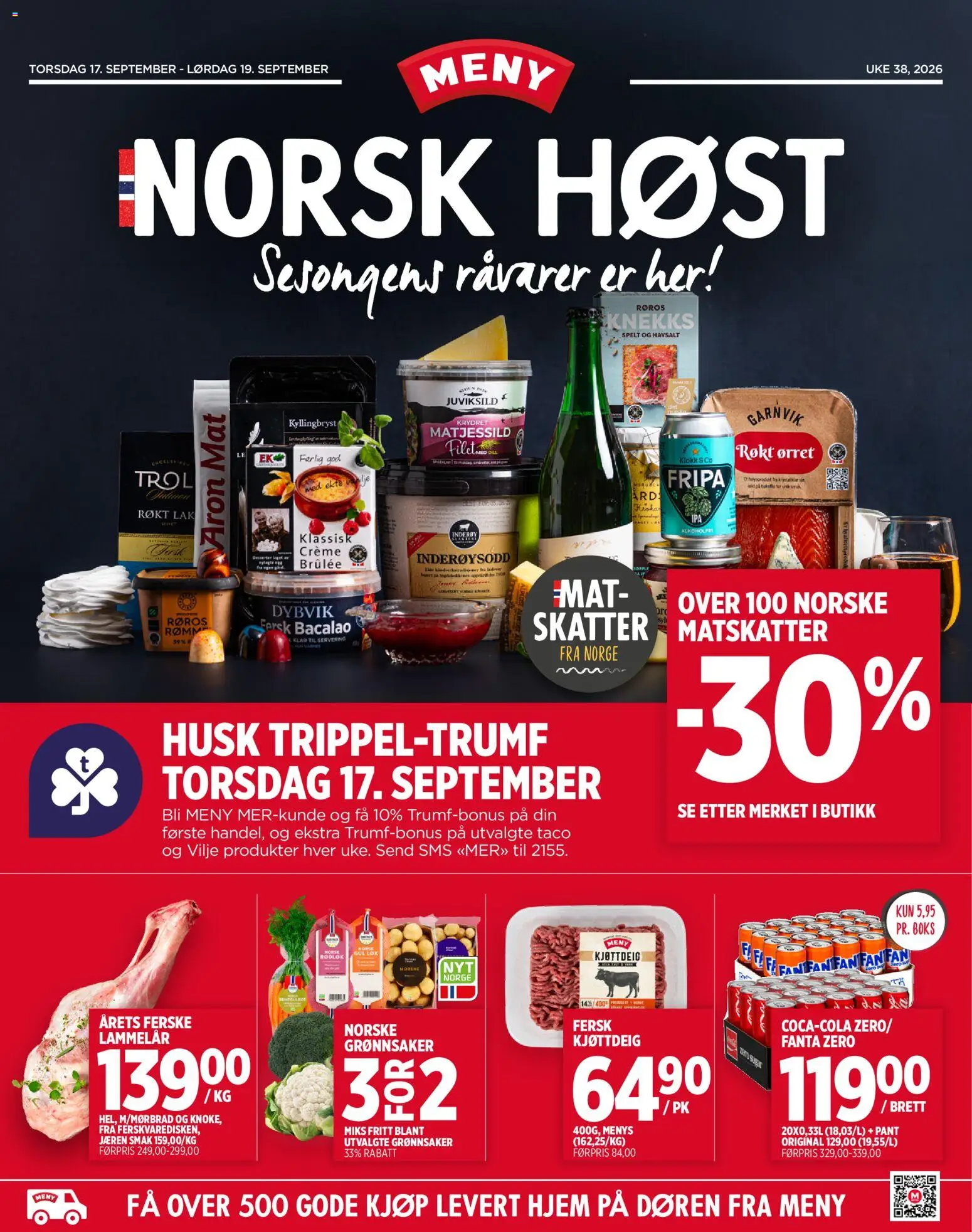 Forhåndsvis Meny kundeavis Norsk Host fra butikk Meny gyldig fra 17/09/2026