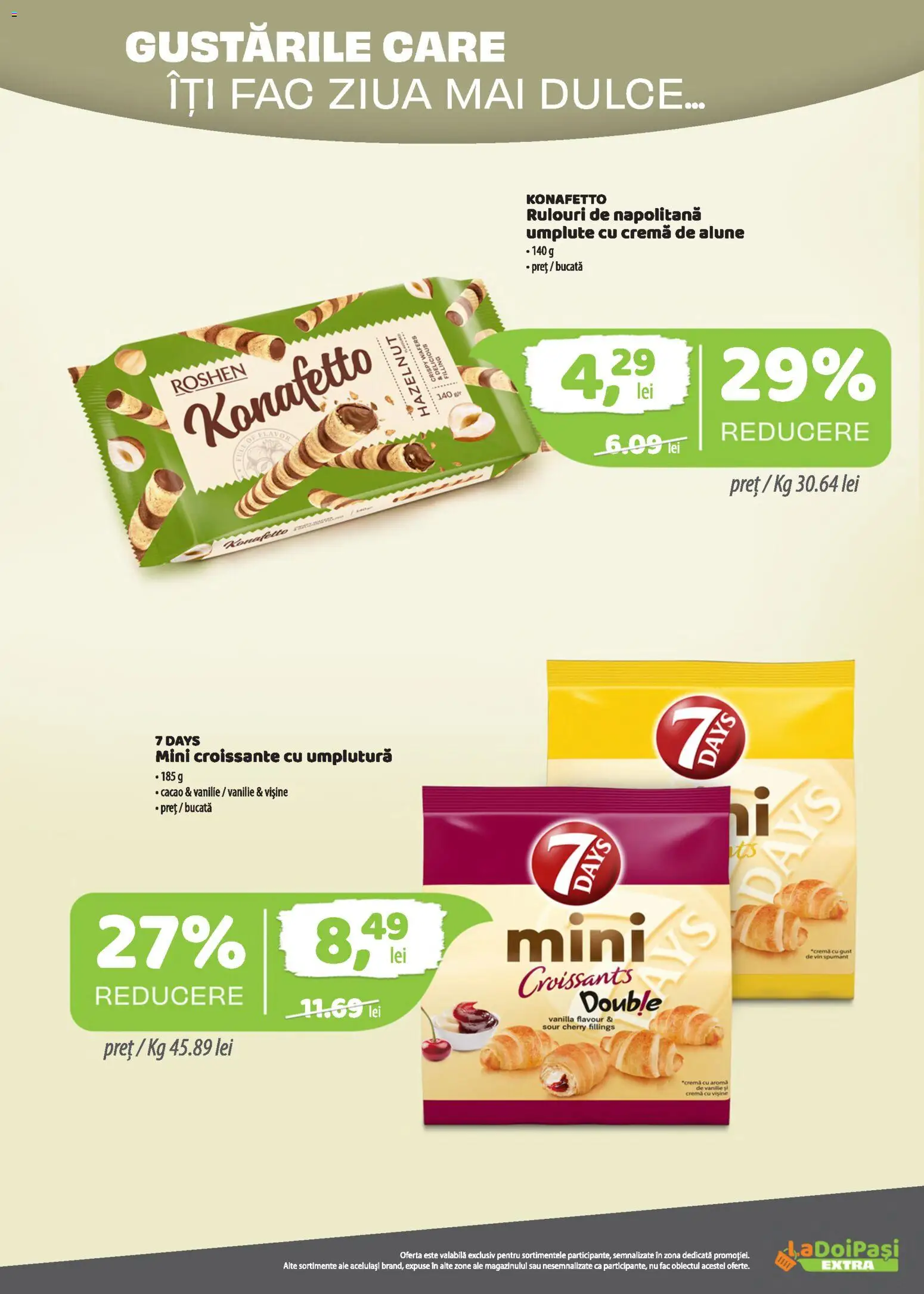 Previzualizarea de cataloage: LaDoiPași LaDoiPași Catalog extra valabil de la 01.11.2026 - Cremă, Alune, Cacao