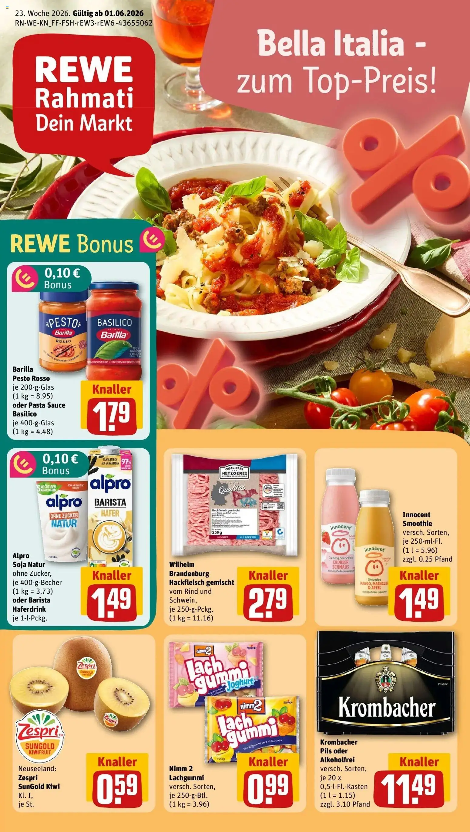 Vorschau von dem Prospekt des Geschäftes Rewe, gültig ab dem 01.06.2026