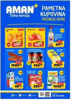 Pregled Aman kataloga - važi od 09.10.2026