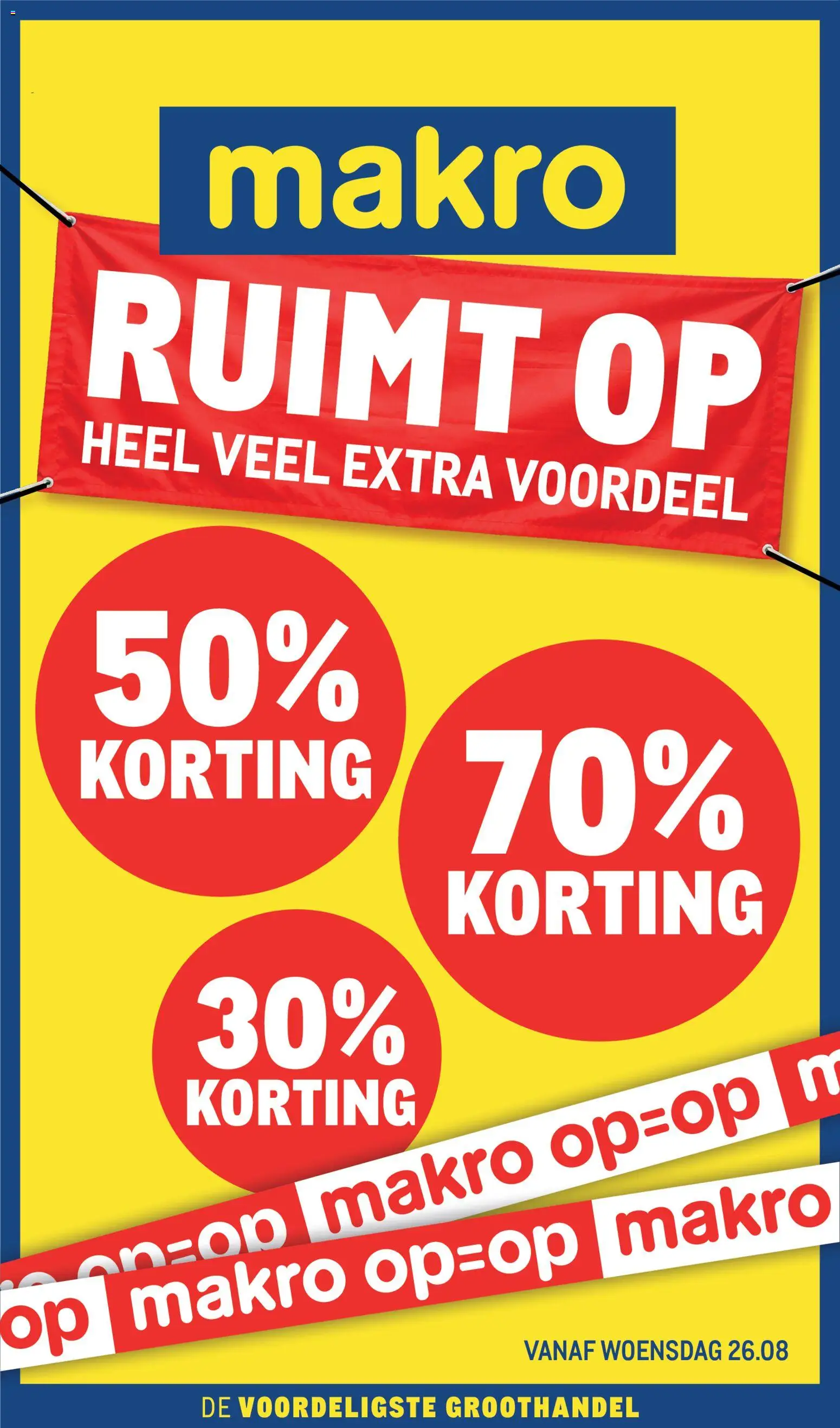 Voorbeeld van Makro folder - Ruimt op van winkel Makro geldig vanaf 26-08-2026