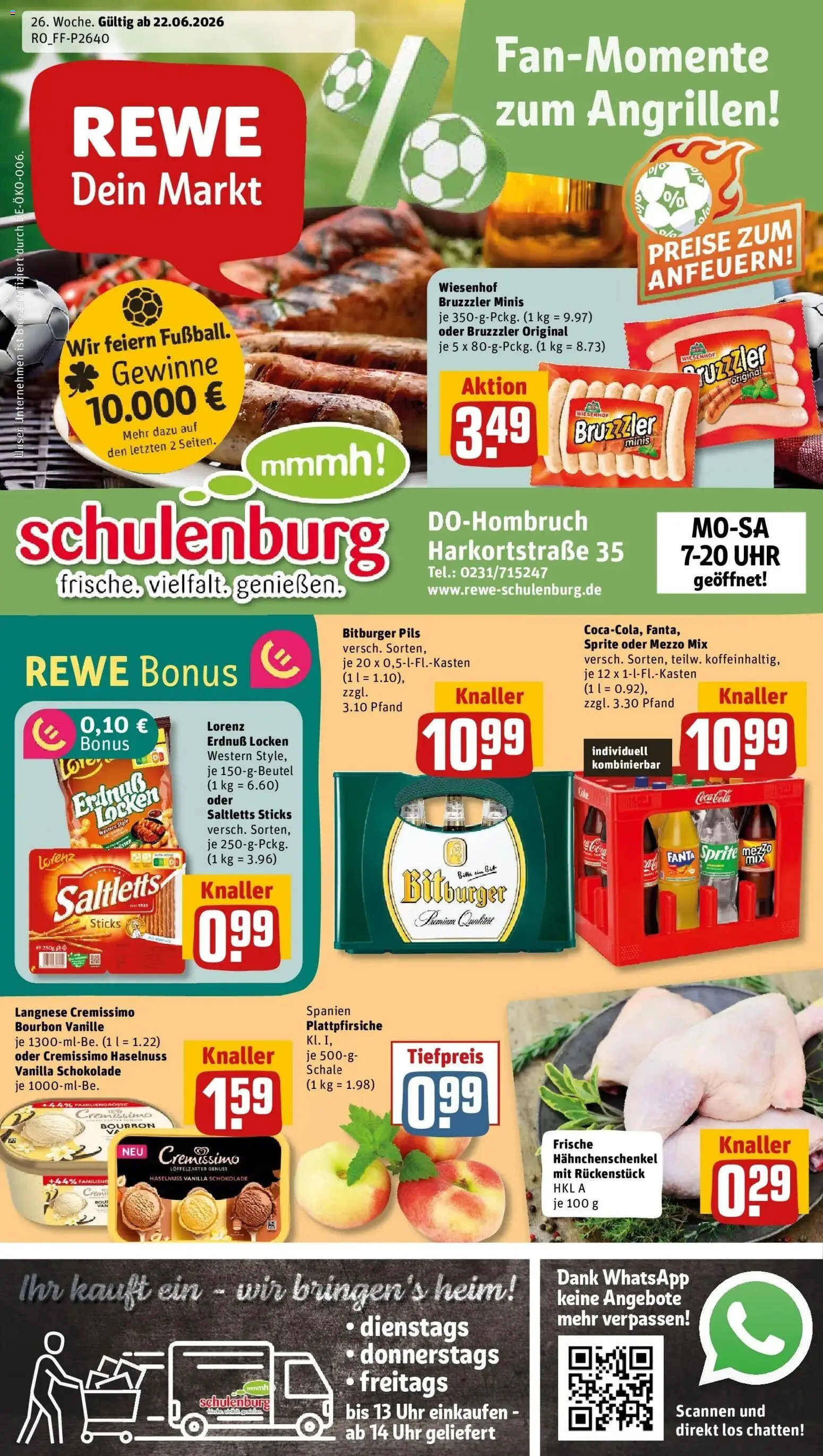 Vorschau von dem Prospekt des Geschäftes Rewe, gültig ab dem 22.06.2026