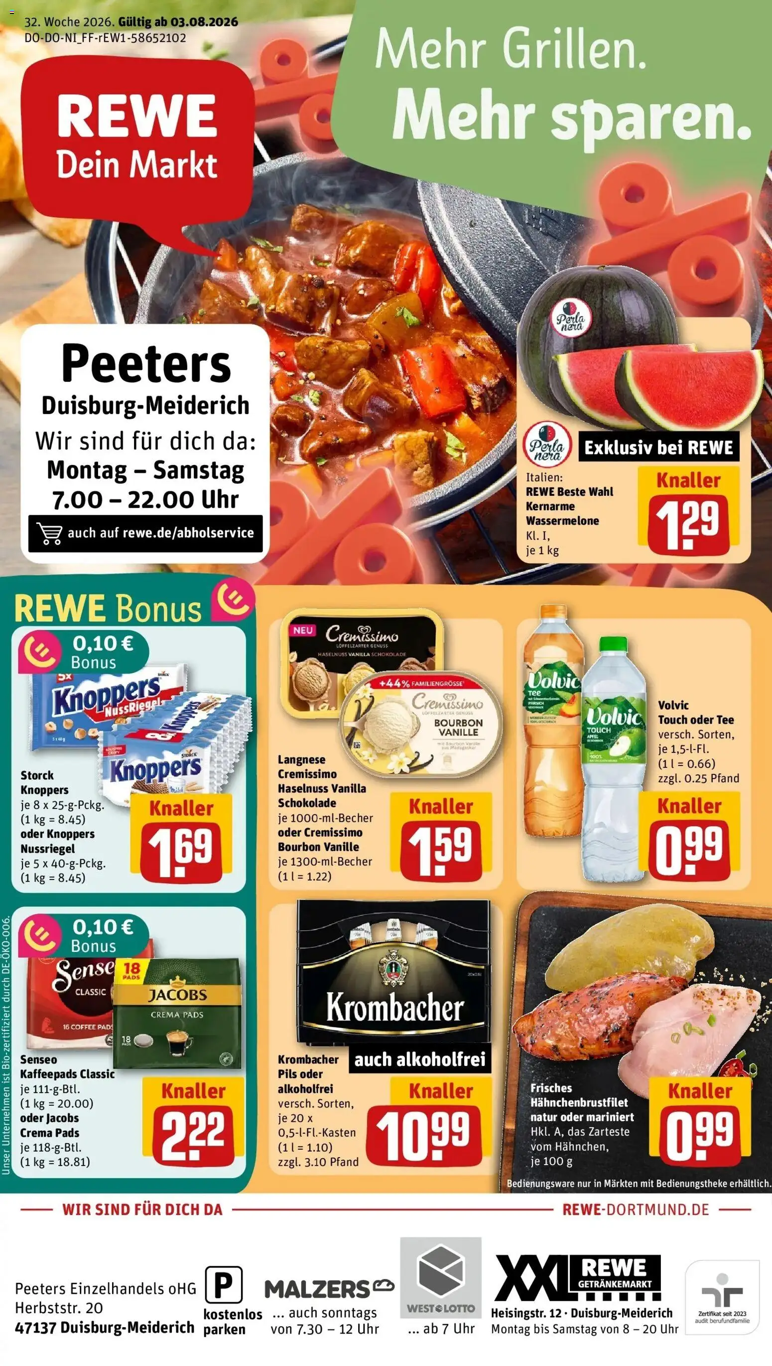 Vorschau von dem Prospekt des Geschäftes Rewe, gültig ab dem 03.08.2026