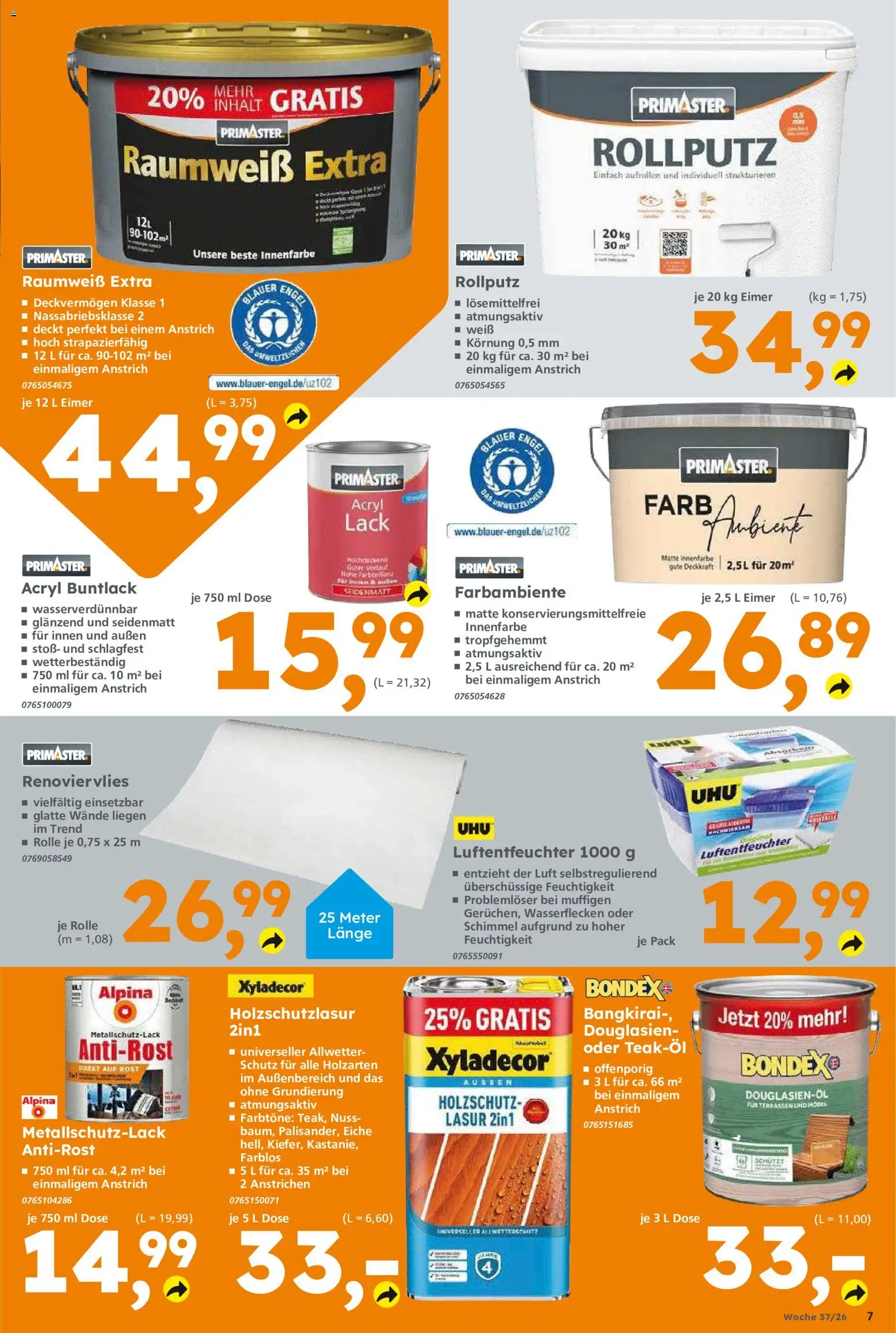 Vorschau von dem Prospekt des Geschäftes Globus Baumarkt, gültig ab dem 07.09.2026