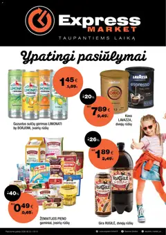 Express market parduotuvės leidinio Express market leidinys galiojančio nuo 2026.08.23 peržiūra