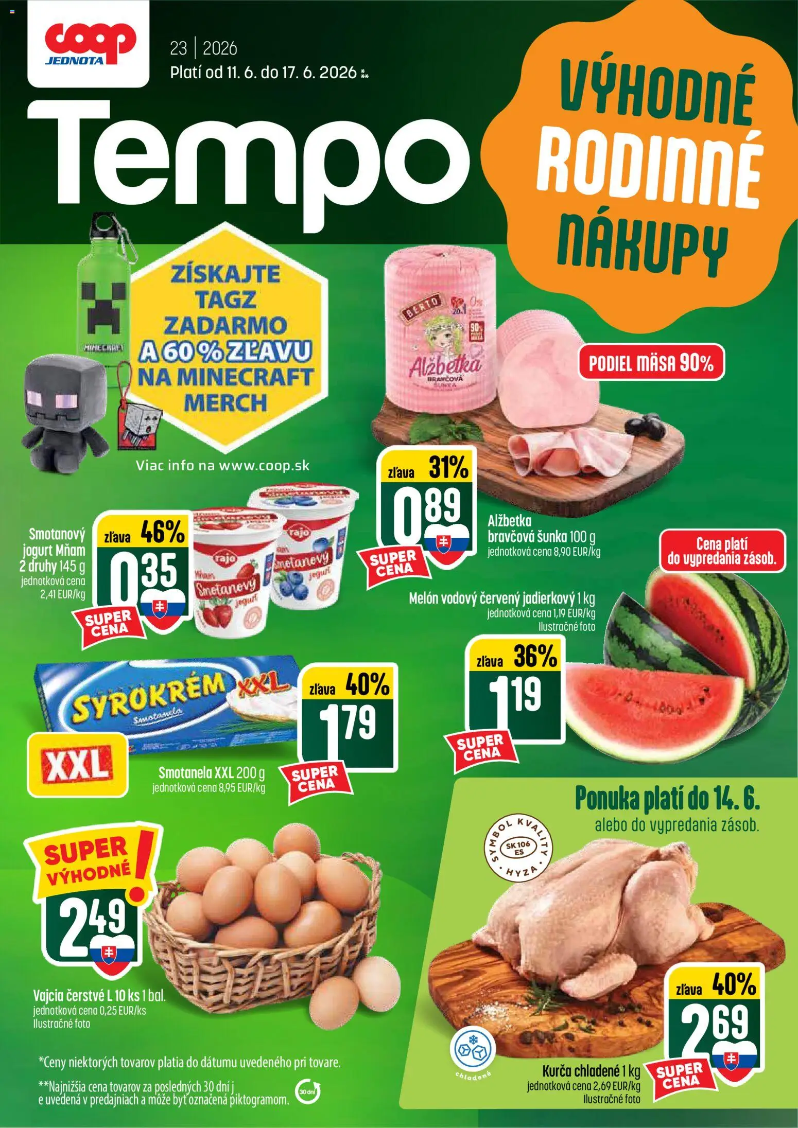 Náhľad COOP Jednota letáku platného od 11.06.2026