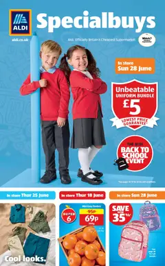 Preview of Aldi Weekly offers Aldi Back to school valid from 22/06/2026