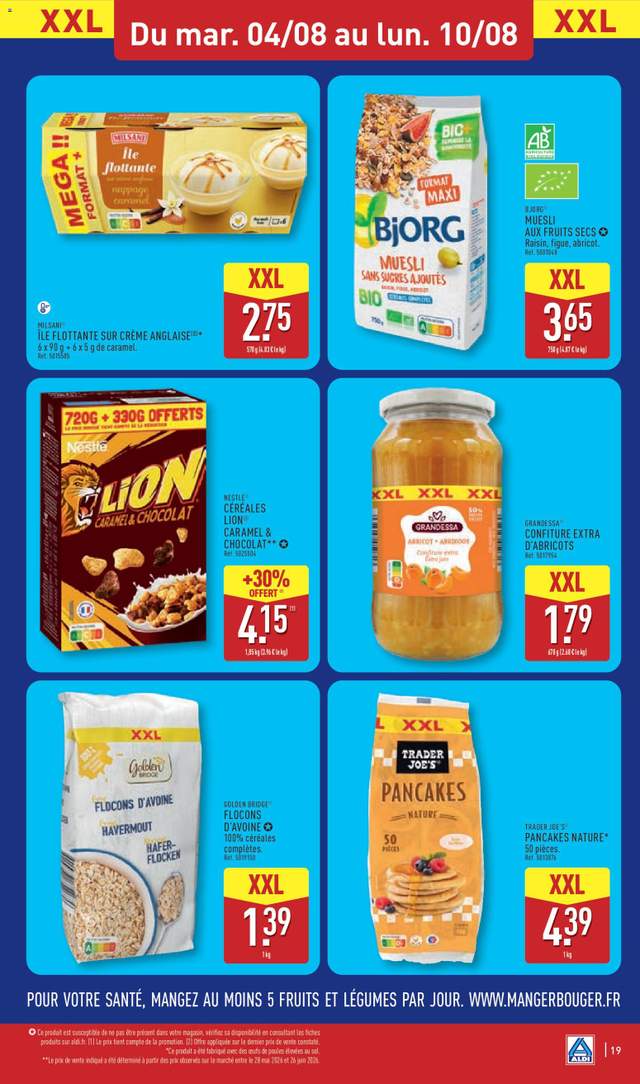 Nouveau catalogue Aldi à partir du 04/08