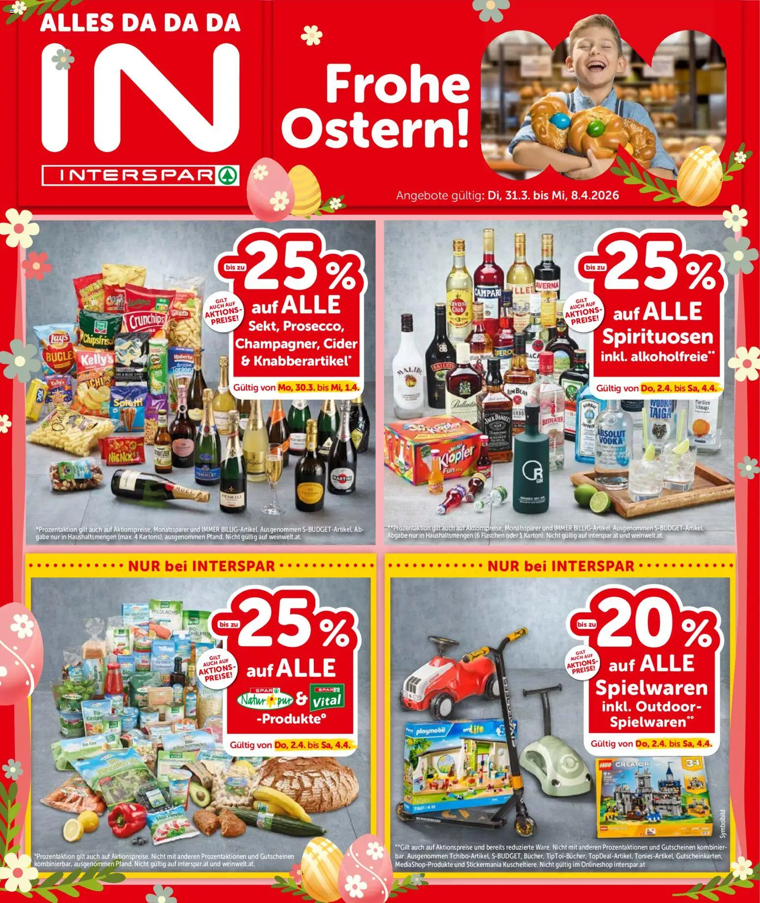 Vorschau der Angebote: Interspar Interspar Flugblatt - Salzburg gültig ab 31.03.2026 - Chips, Campari, Wodka