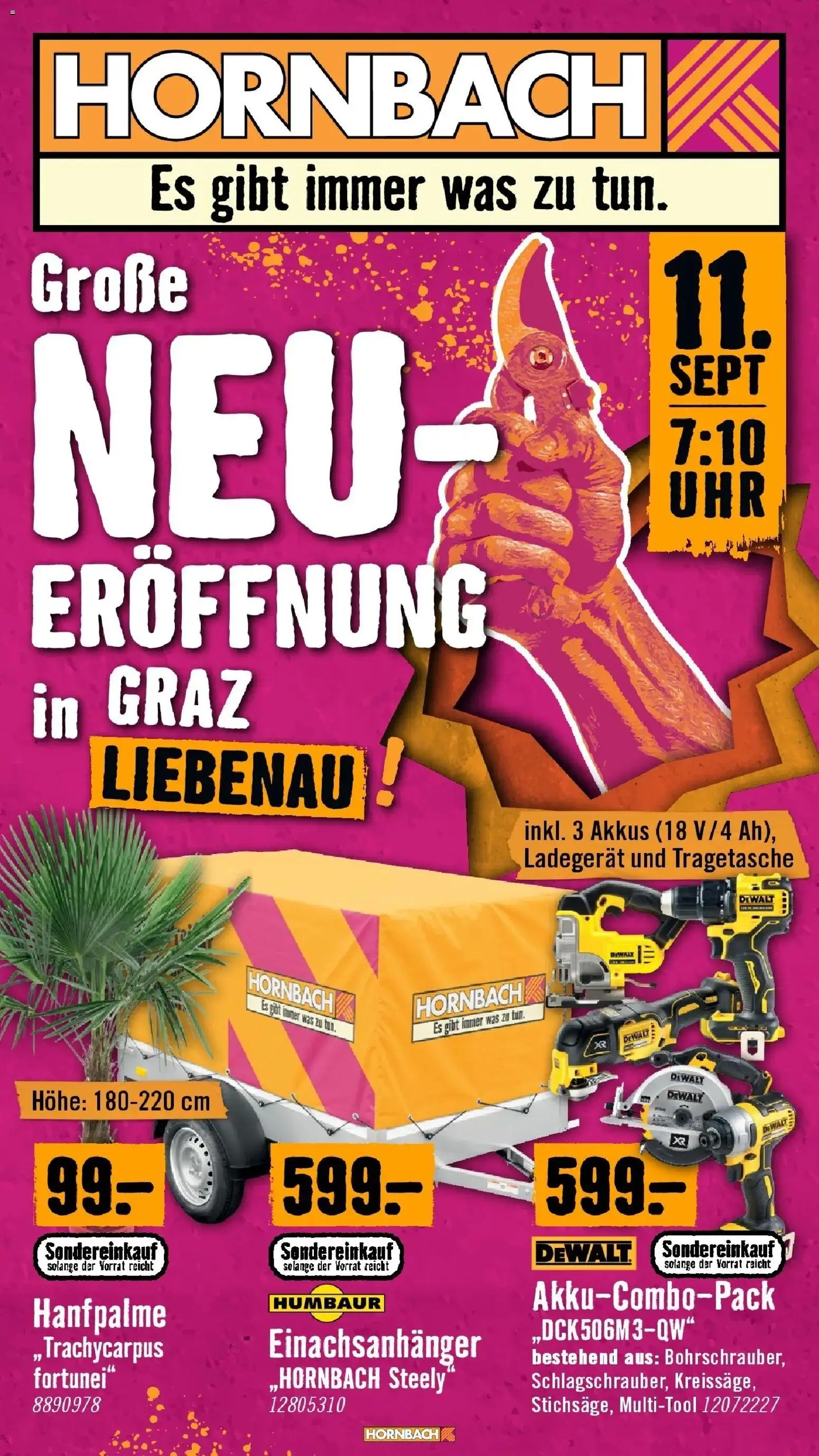 Vorschau der Angebote: Hornbach Hornbach Große Neueröffnung gültig ab 02.09.2026