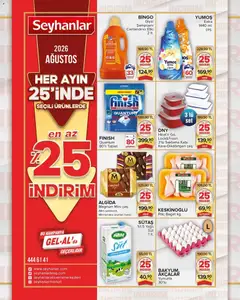 Seyhanlar Market Seyhanlar Market Katalog 25.08.2026 - Broşürünün önizlemesi