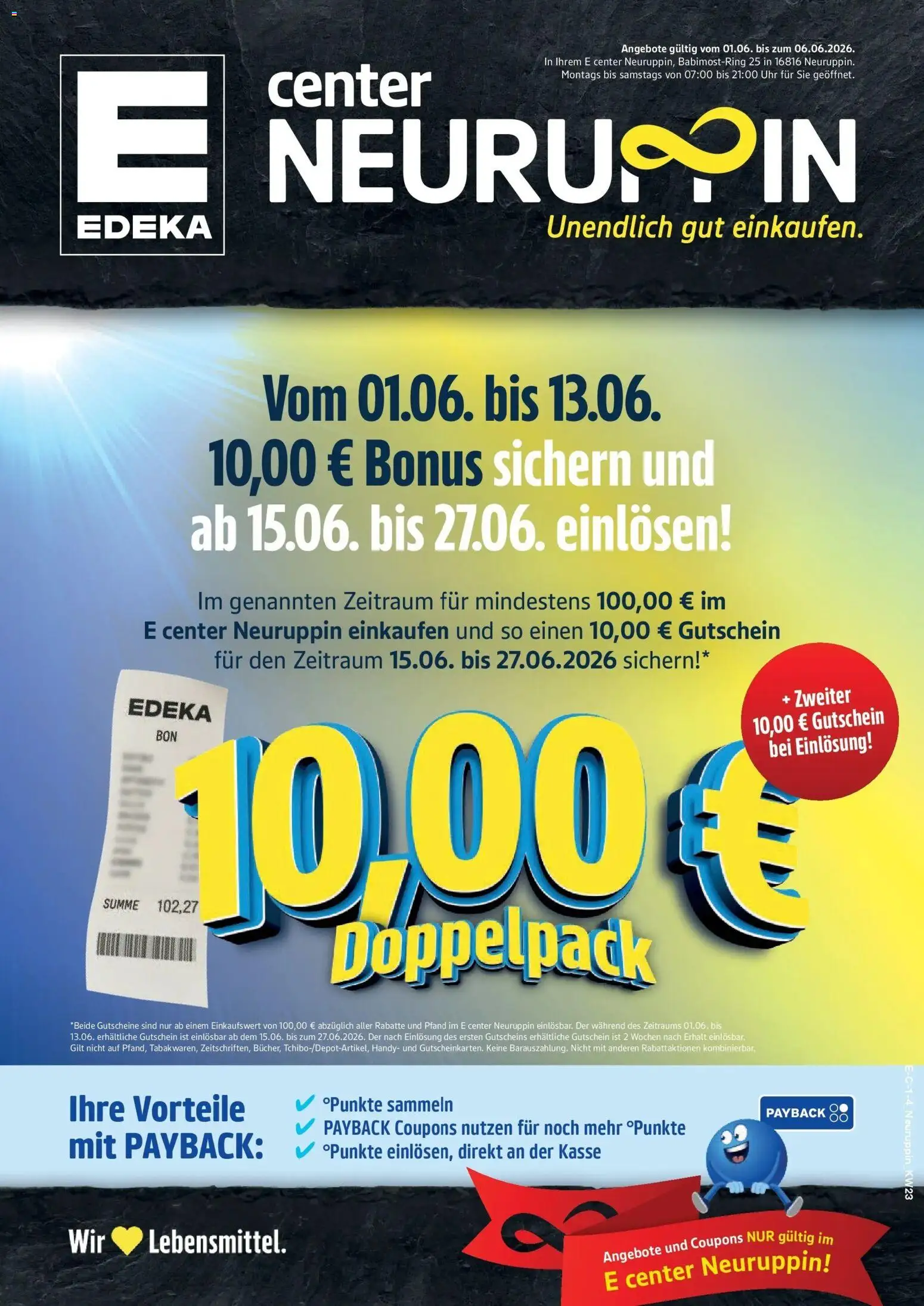 Vorschau von dem Prospekt des Geschäftes Edeka, gültig ab dem 01.06.2026 - Uhr