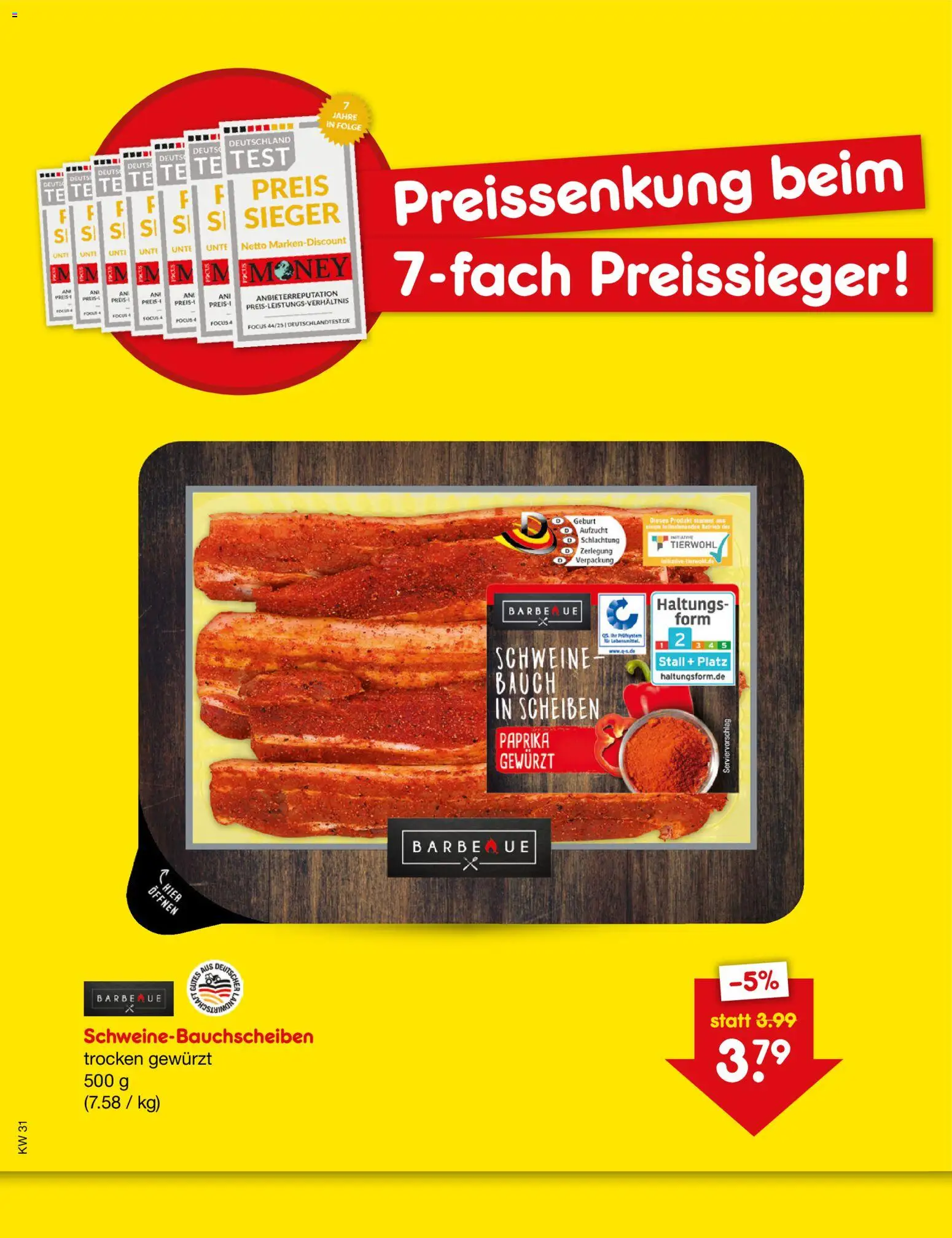 Vorschau von dem Prospekt des Geschäftes Netto Marken-Discount, gültig ab dem 31.07.2026 - Paprika