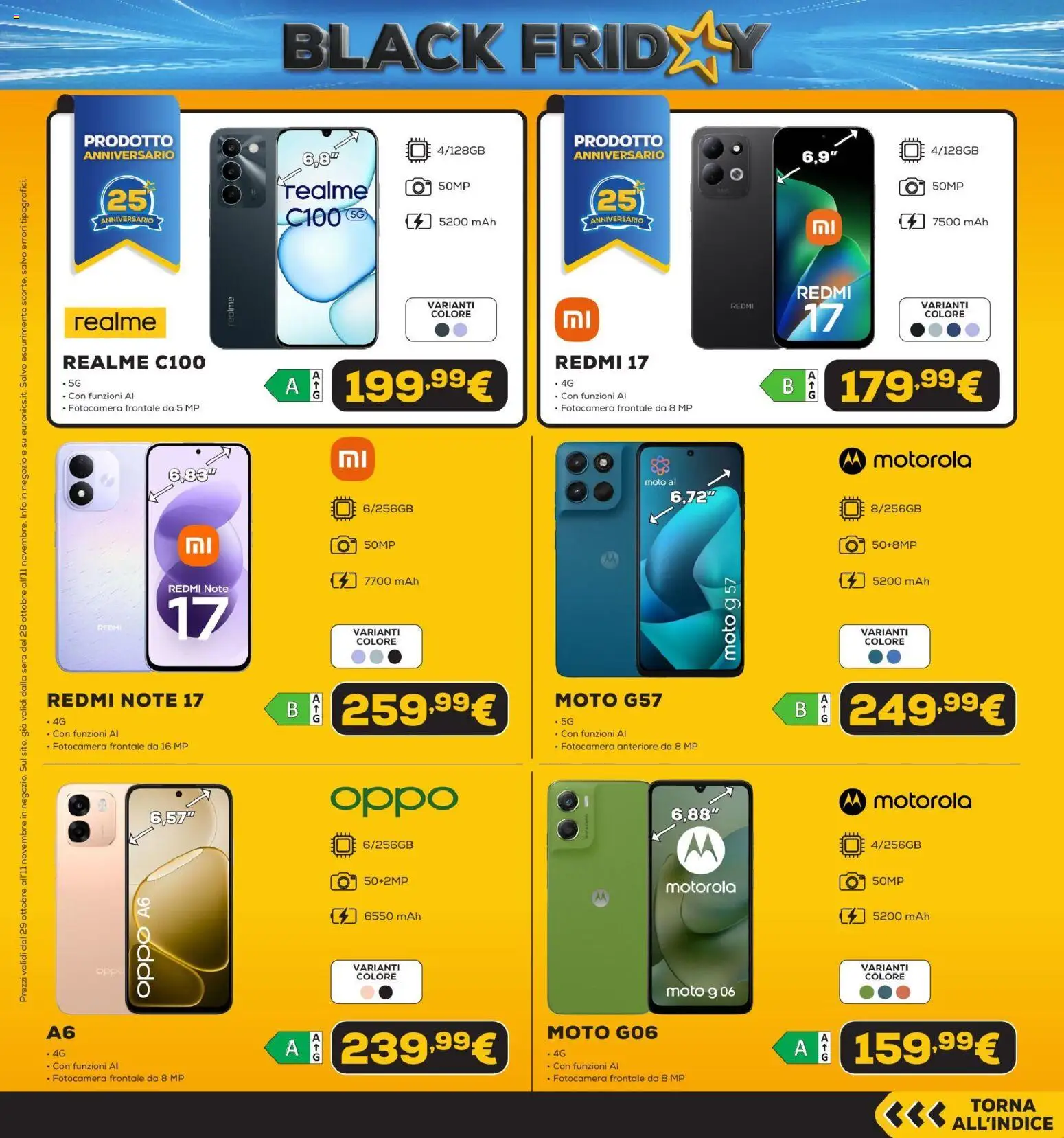 Anteprima dell'opuscolo Euronics Black Friday dal negozio Euronics valido da 29/10/2026 - Fotocamera