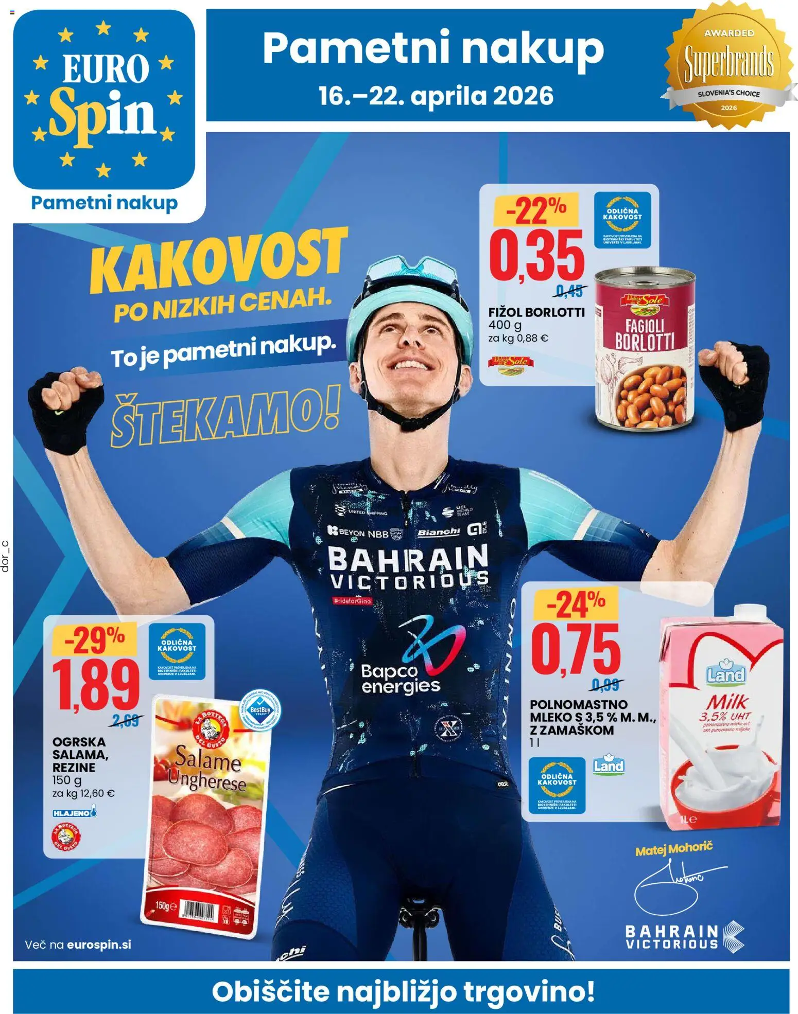 Predogled kataloga iz trgovine Eurospin veljaven od 16.04.2026 - Mleko