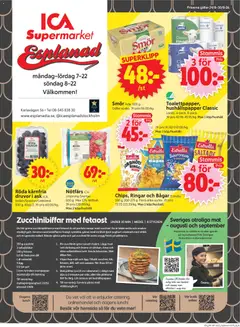 Förhandsgranska reklamblad ICA Supermarket erbjudanden från butik ICA Supermarket gäller från 24/08/2026