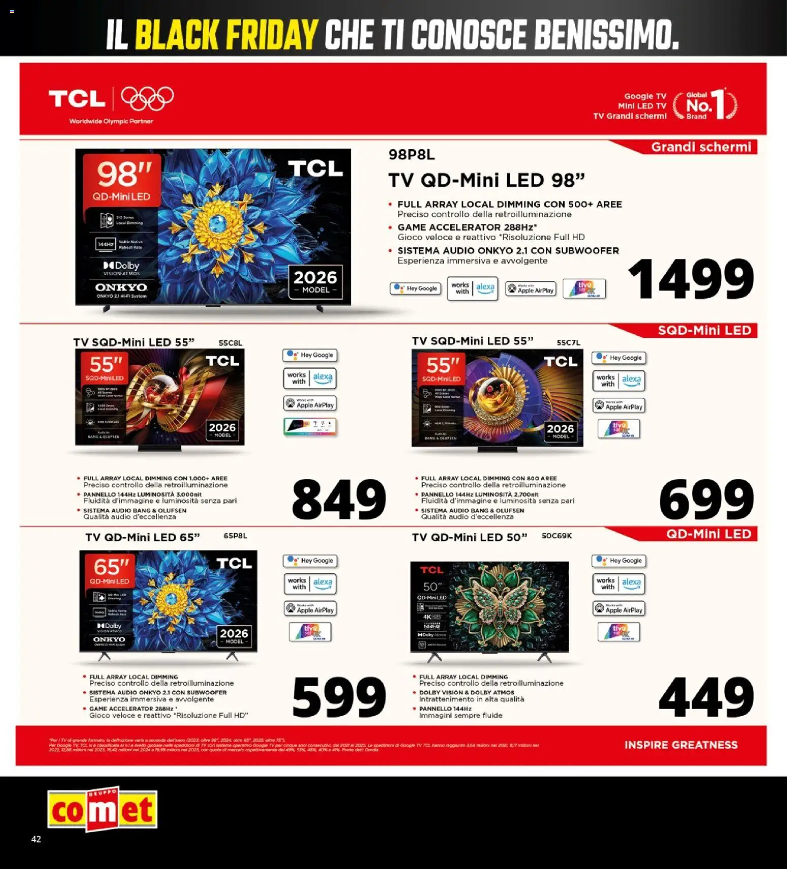 Anteprima dell'opuscolo Comet Black Friday dal negozio Comet valido da 29/10/2026