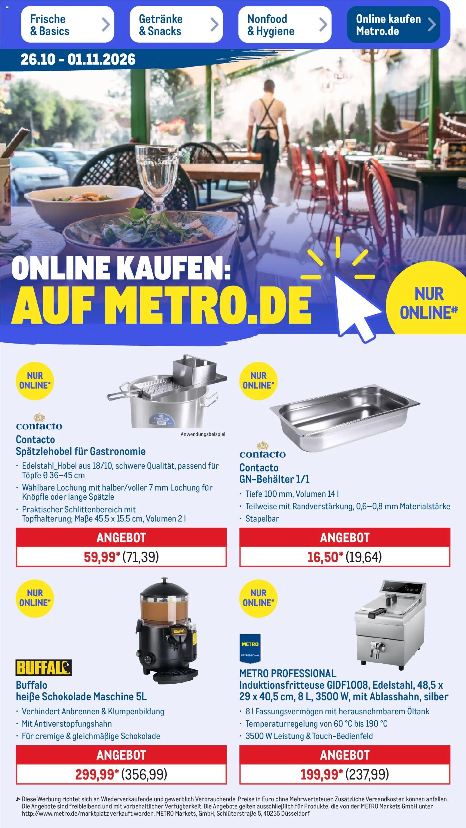 Vorschau von dem Prospekt des Geschäftes Metro, gültig ab dem 26.10.2026 - Aperol, Pfirsich, Freixenet
