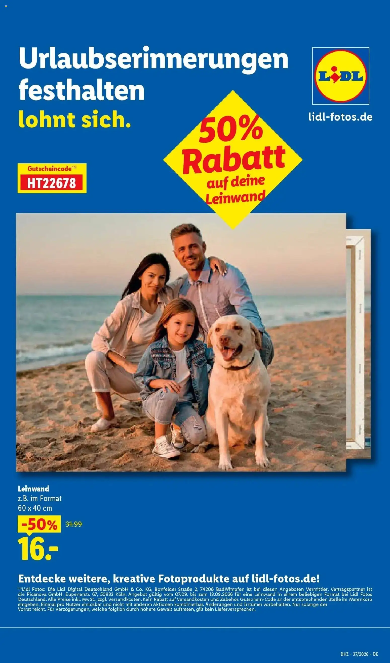 Vorschau von dem Prospekt des Geschäftes Lidl, gültig ab dem 07.09.2026