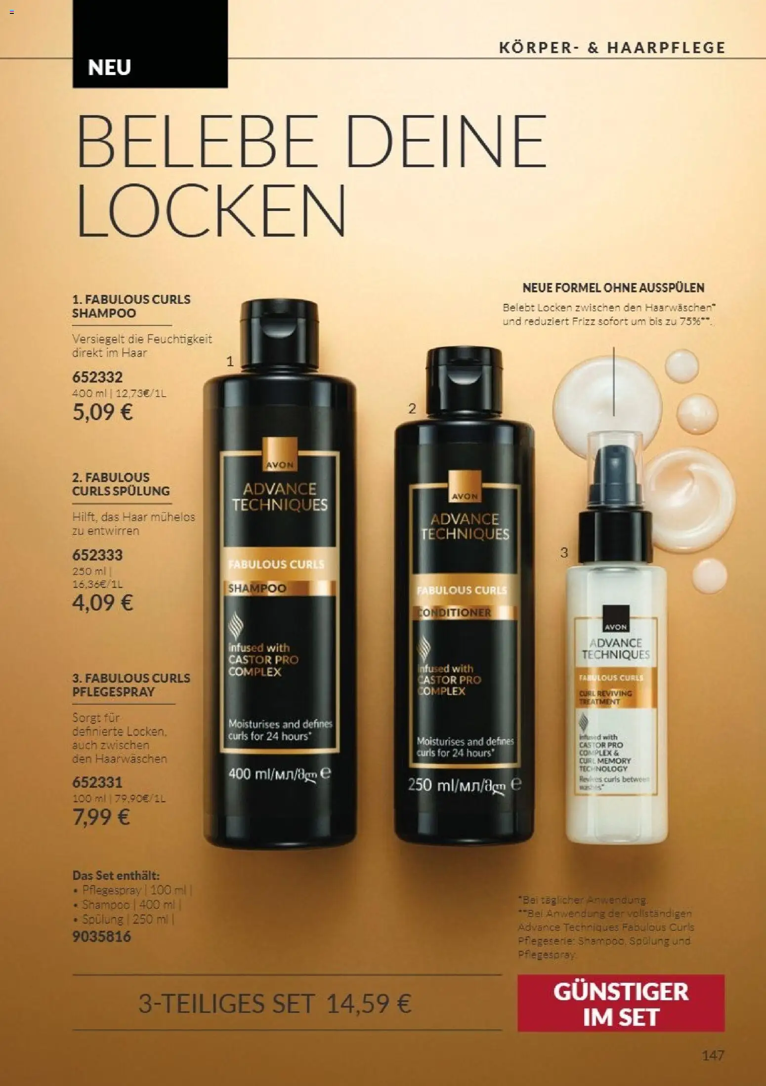 Vorschau von dem Prospekt des Geschäftes Avon, gültig ab dem 01.10.2026 - Shampoo, Spülung