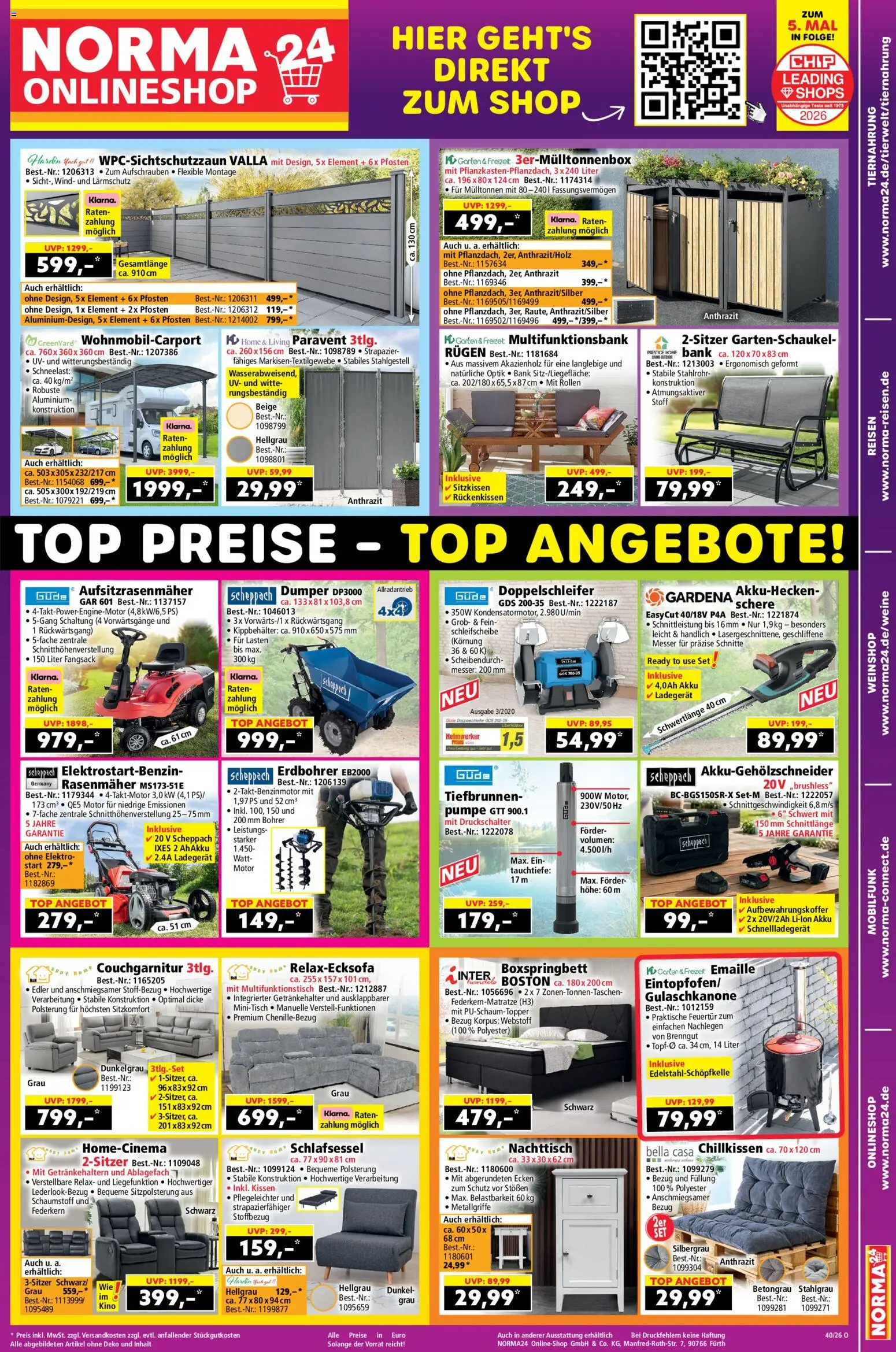 Vorschau von dem Prospekt des Geschäftes Norma, gültig ab dem 28.09.2026