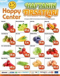 Happy Center Happy Center - Manav 26.08.2026 - Broşürünün önizlemesi