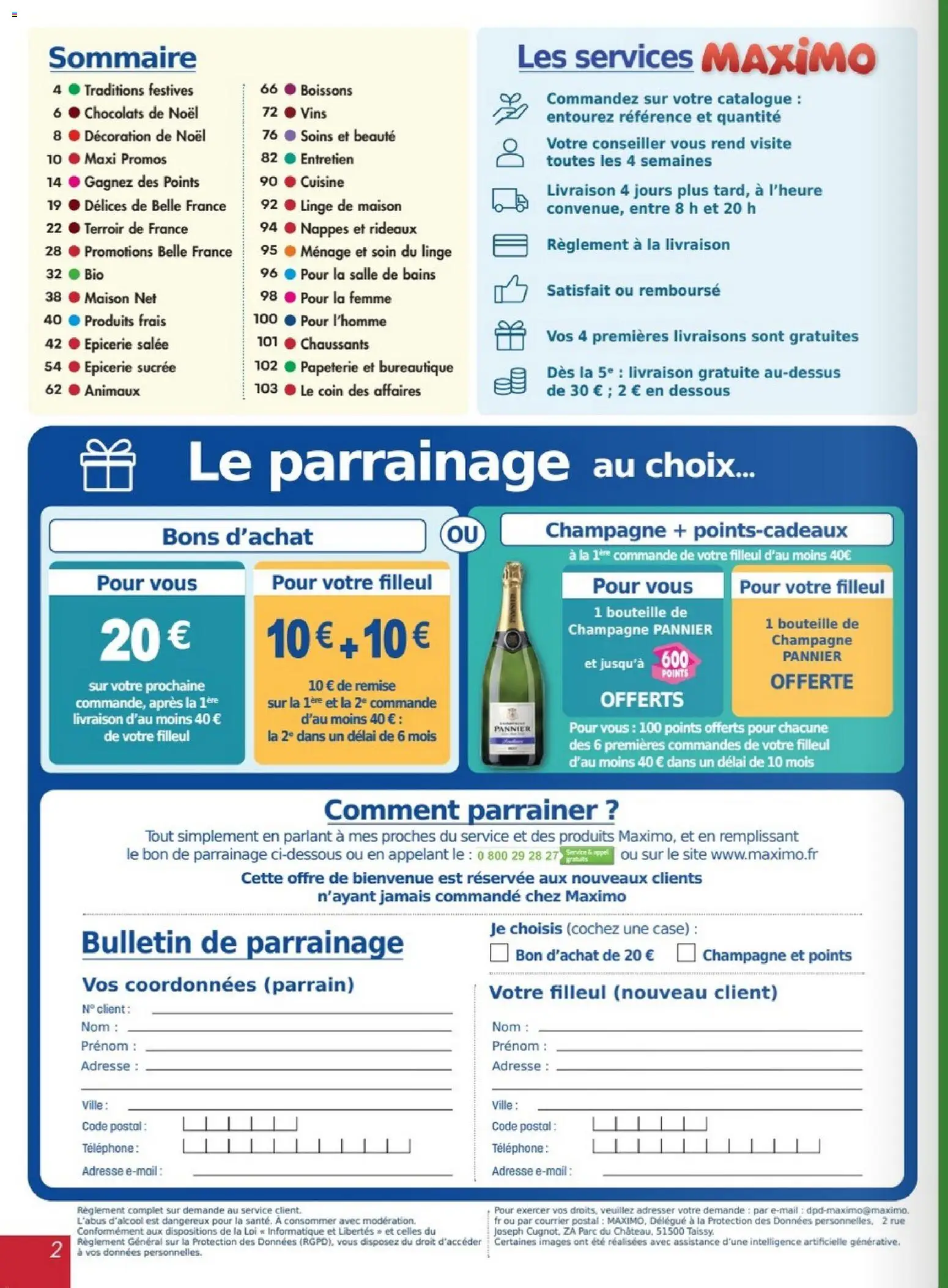 Prévisualisation de Maximo catalogue epicerie du magasin Maximo formulaire valide 26/10/2026 - Téléphone, Champagne, Décoration, Rideaux, Decoration de noel, Bouteille, Boissons