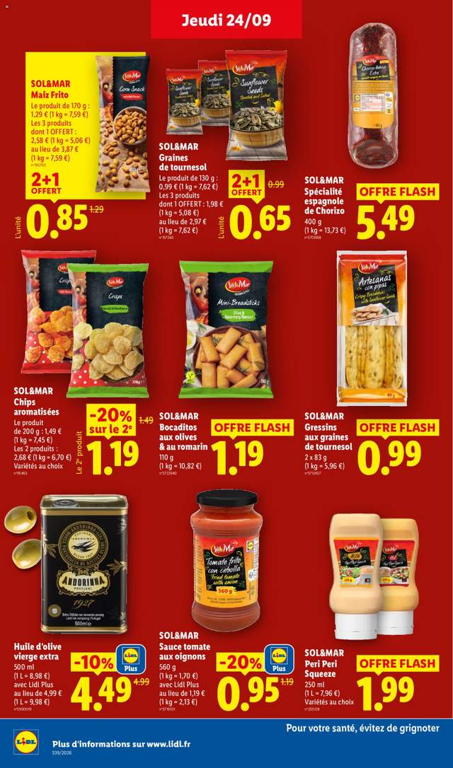 Nouveau catalogue Lidl à partir du 24/09