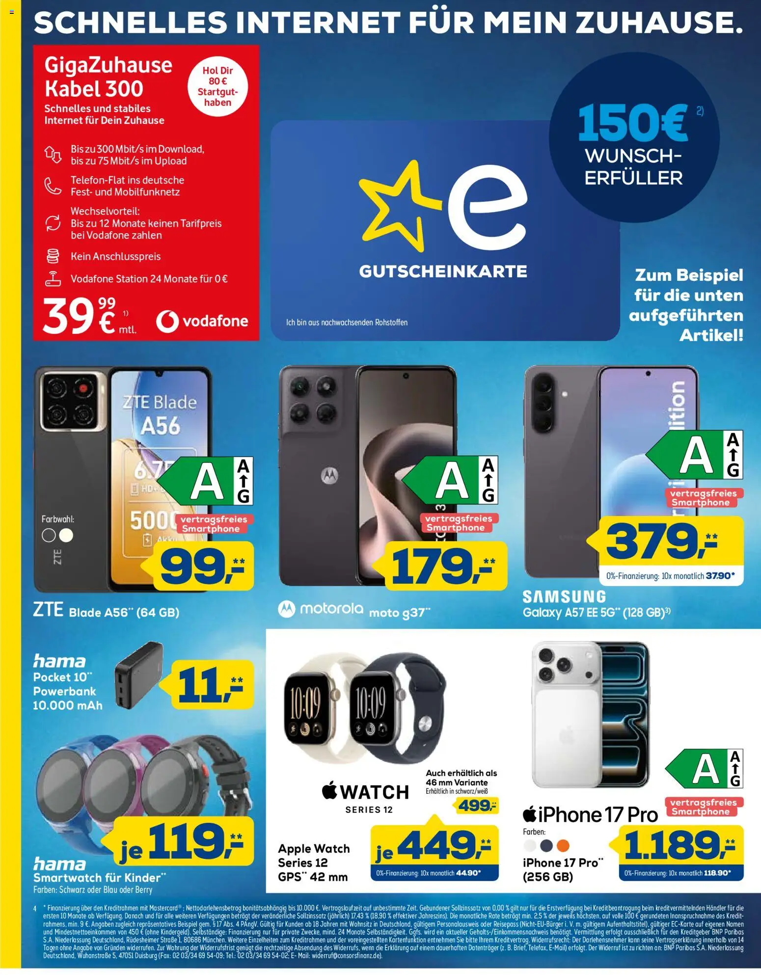 Vorschau von dem Prospekt des Geschäftes Euronics, gültig ab dem 24.10.2026 - Apple, Samsung, Apple watch, Iphone, Smartwatch, Powerbank, Kabel, Smartphone