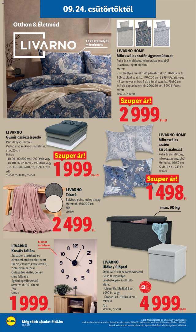 Új Lidl akciós újság 09.24.