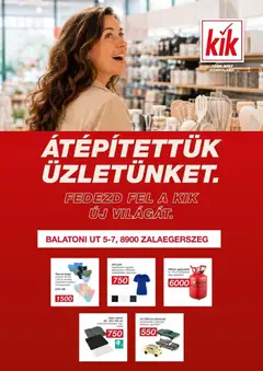 Kik - Kik akciós újság Zalaegerszeg megtekintése, amely érvényes 2026.10.14.-től