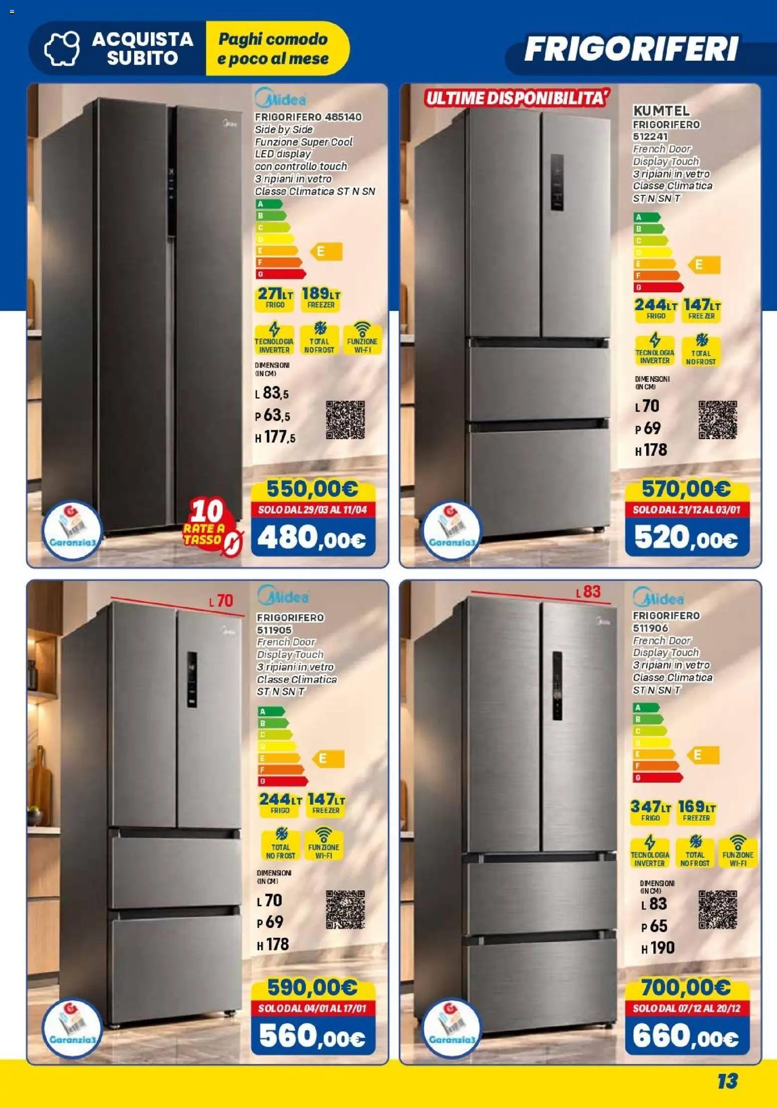 Anteprima dell'opuscolo Orizzonte volantino Elettro dal negozio Orizzonte valido da 01/11/2026 - Frigorifero, Freezer