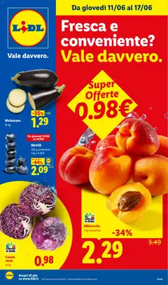 Anteprima dell'opuscolo Lidl volantino Fresca e conveniente dal negozio Lidl valido da 11/06/2026