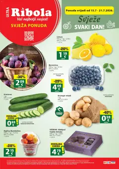 Pregled letka Ribola Svježa Ponuda trgovine Ribola vrijedi od 15.07.2026